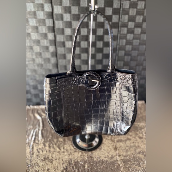 Furla Black Embossed Bag - Picture 8 of 15
